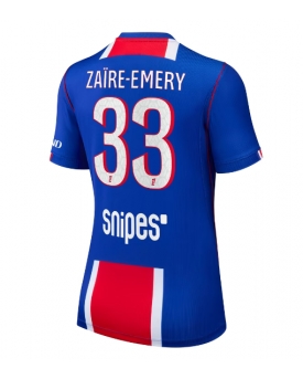 Paris Saint-Germain Warren Zaire-Emery #33 Maglia Gara Casa Repliche 2026-27 Donna Maniche Corte